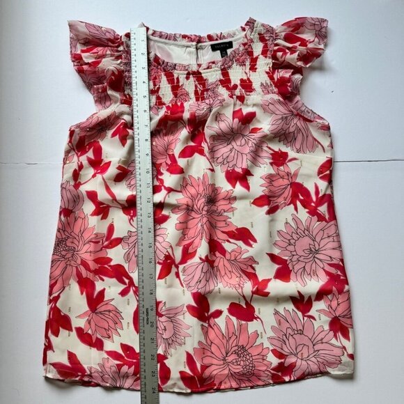 Bundle of 3 Blouses Talbots Metallic Floral American Eagle Pink Joie Silk Sz XS - Picture 15 of 16